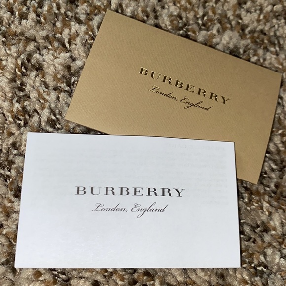 SOLD- Burberry Tote Bag with Leather Trim - Picture 8 of 9